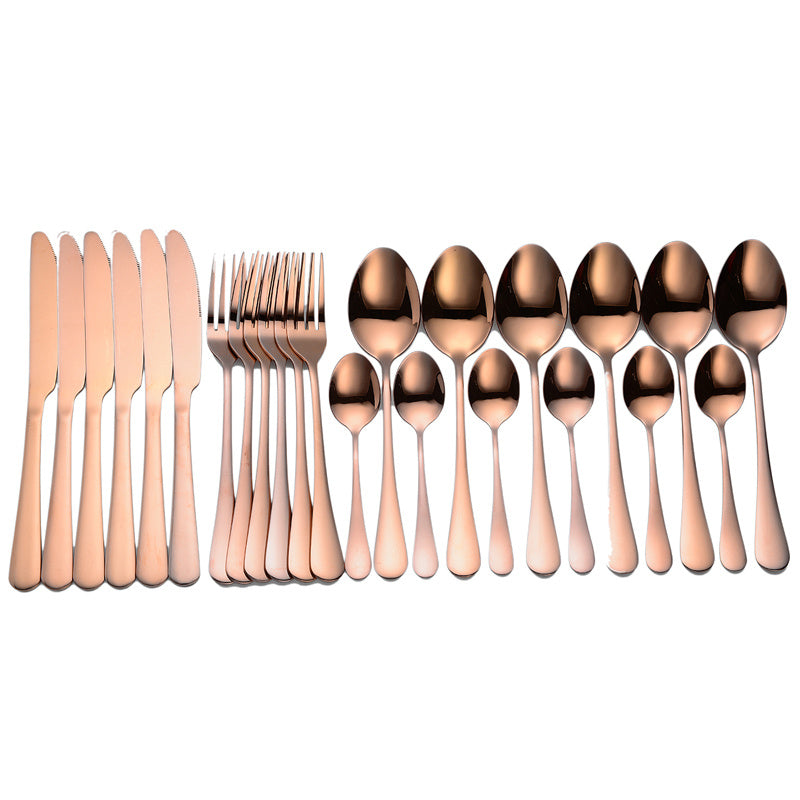 24-piece stainless steel cutlery set