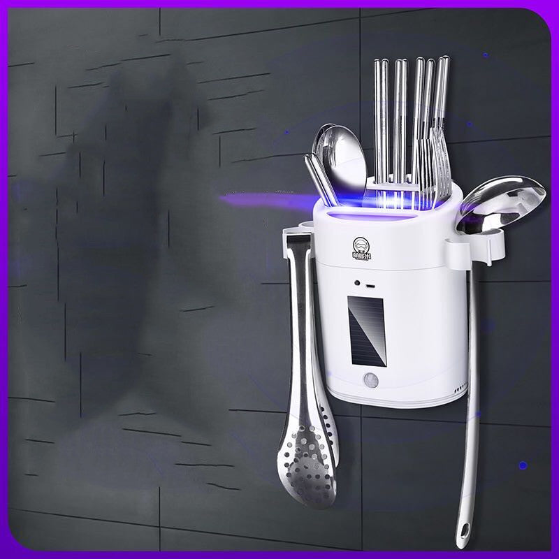 Kitchen Smart Sterilization Cutlery Rack
