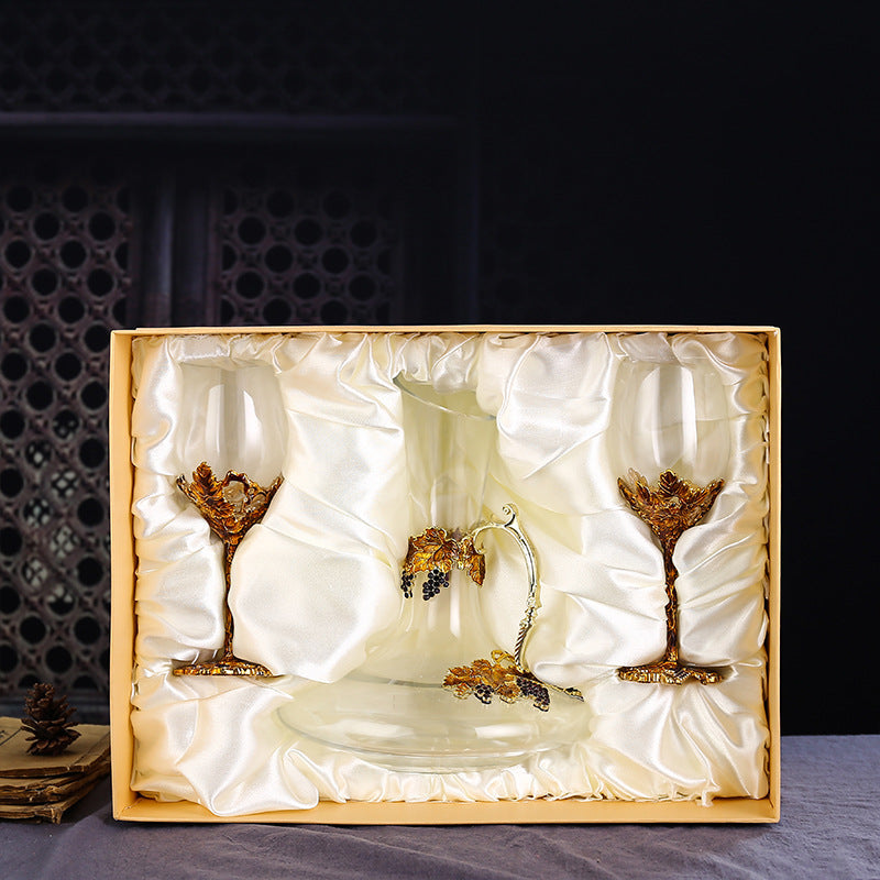 Enamel Red Wine Glass