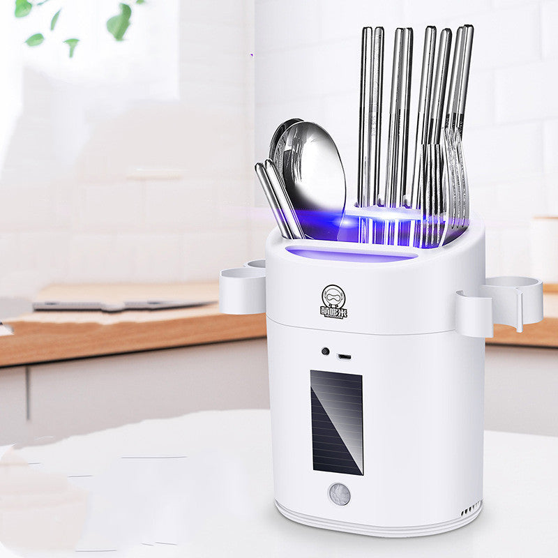 Kitchen Smart Sterilization Cutlery Rack