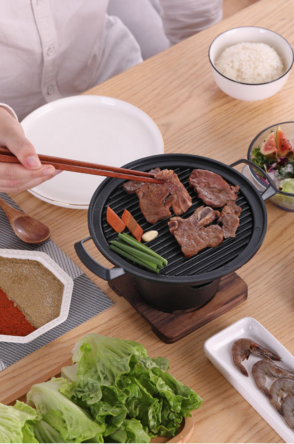 Mini BBQ Grill Roasting Meat Tools