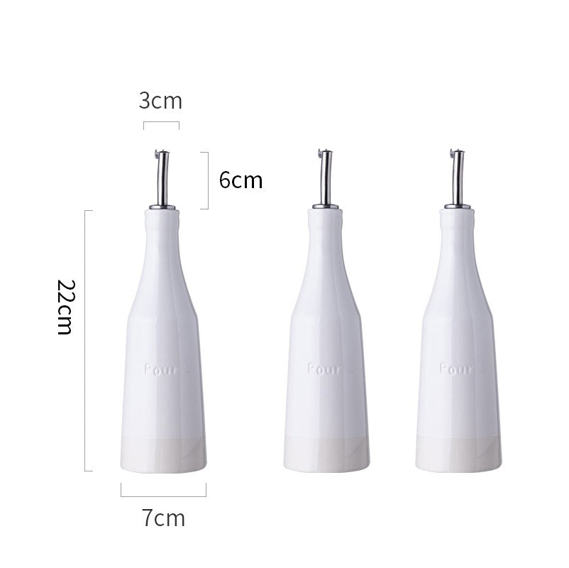 Household Ceramic Leakproof Kitchen Oil Pot