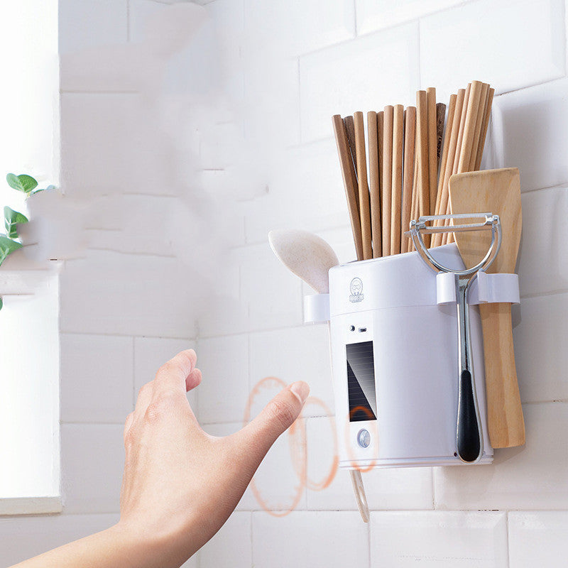 Kitchen Smart Sterilization Cutlery Rack