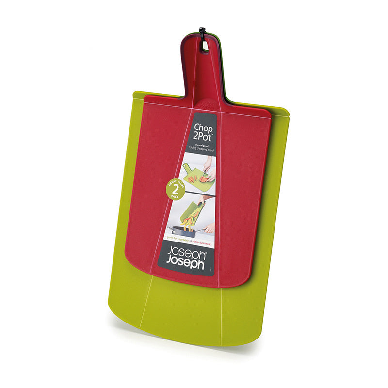 Household foldable plastic cutting board