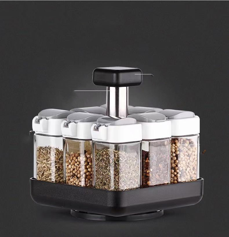 Spice Jar Glass Organizer