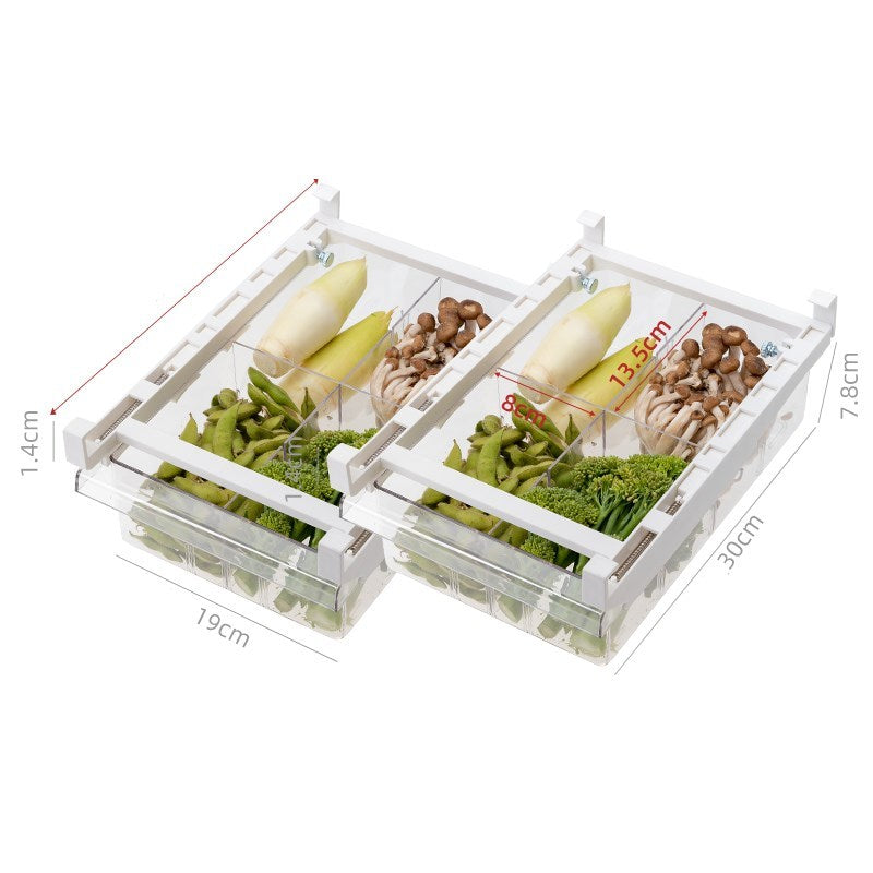 Adjustable Kitchen Refrigerator Storage Rack