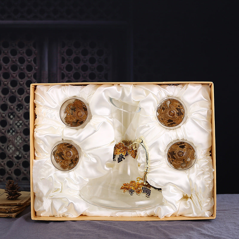 Enamel Red Wine Glass