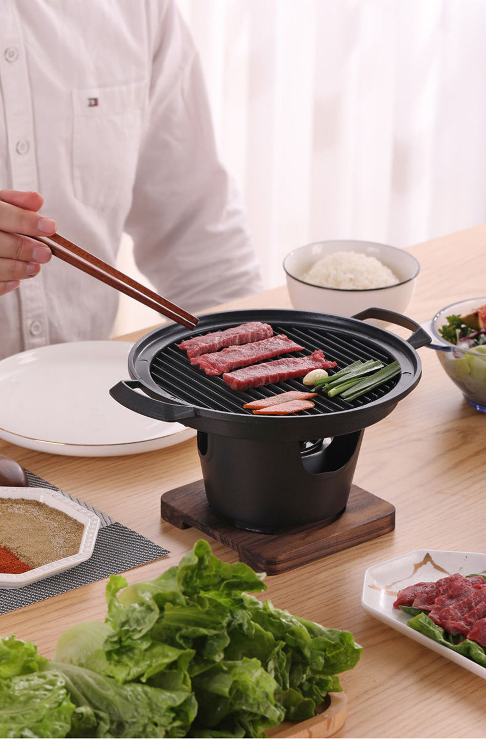 Mini BBQ Grill Roasting Meat Tools