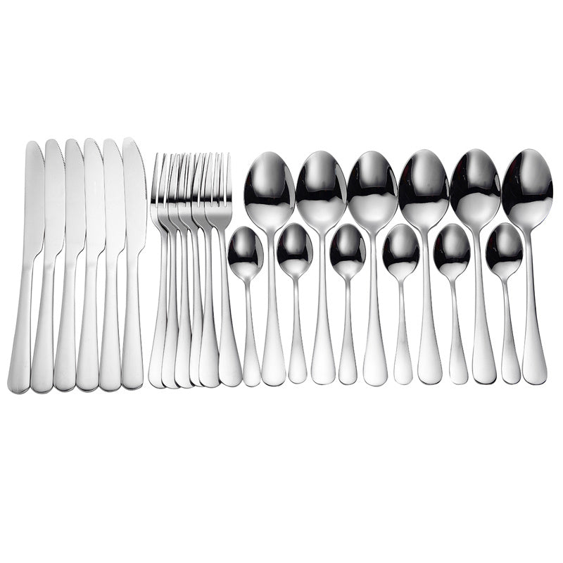 24-piece stainless steel cutlery set
