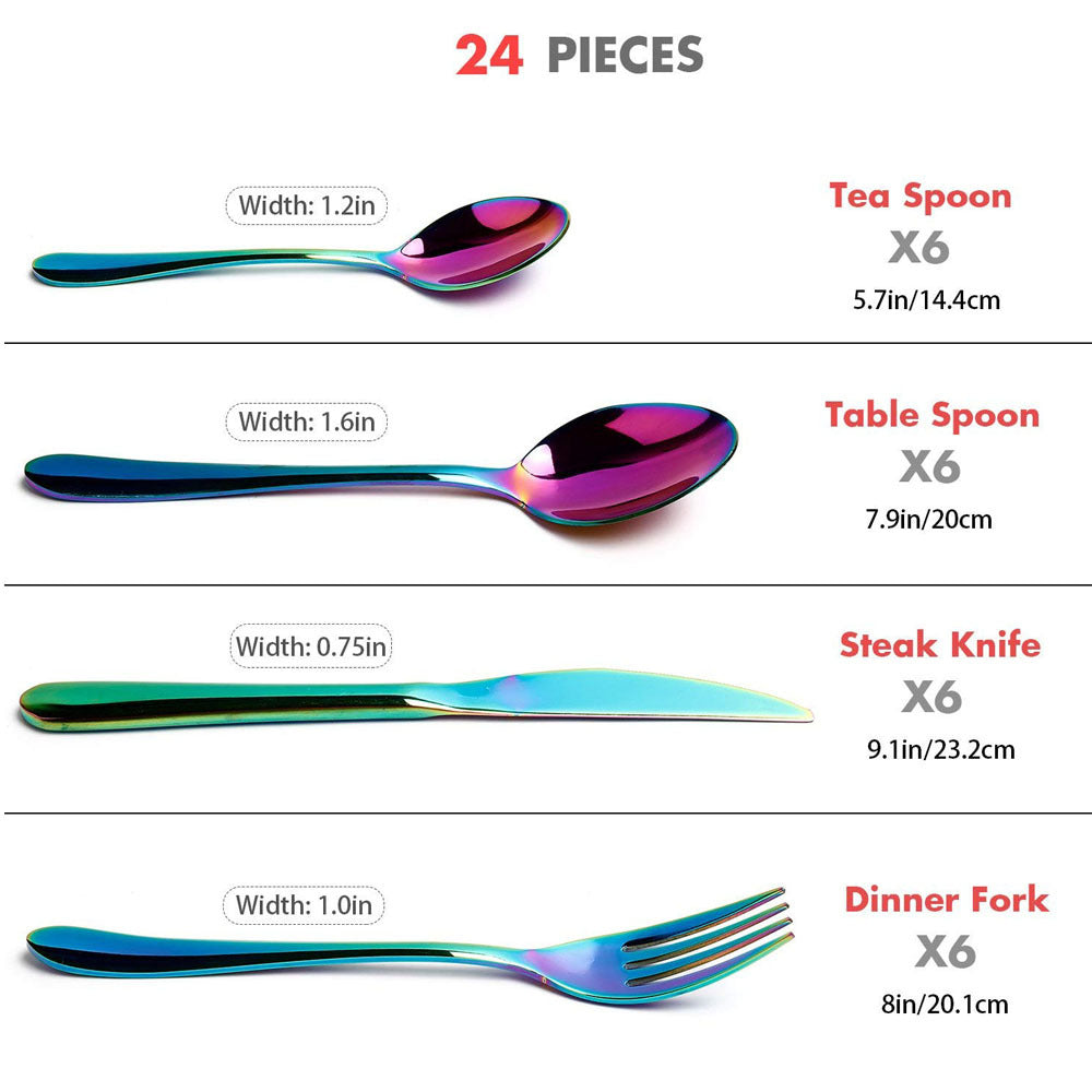 Symphony gold-plated cutlery set