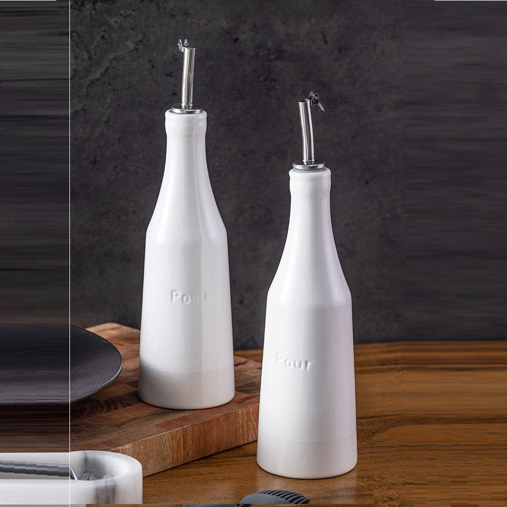 Household Ceramic Leakproof Kitchen Oil Pot