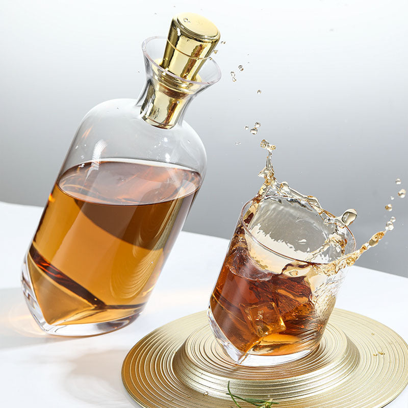 European Creative Golden Wine Set