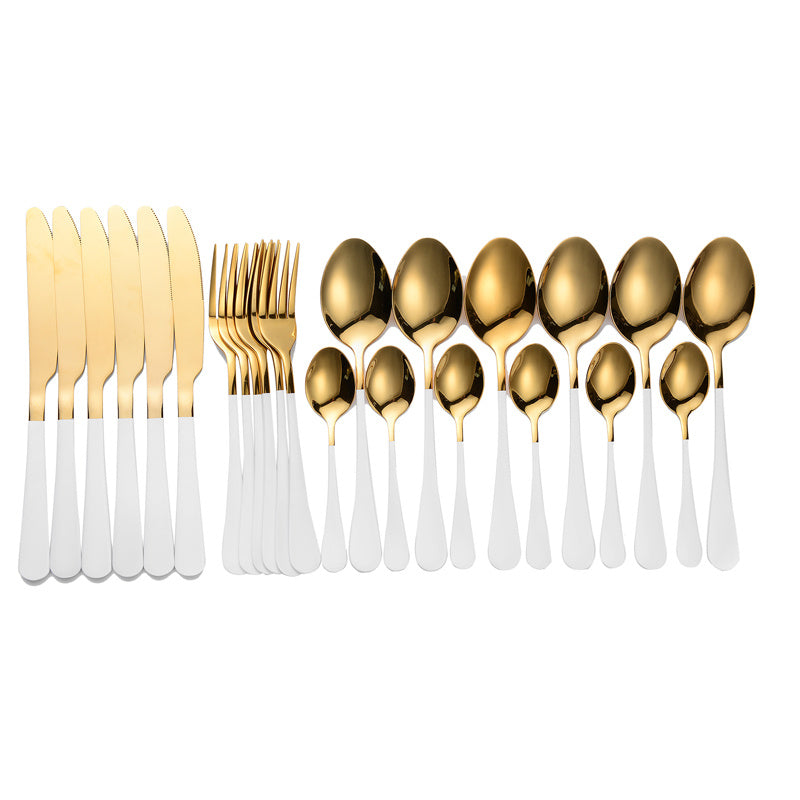 24-piece stainless steel cutlery set