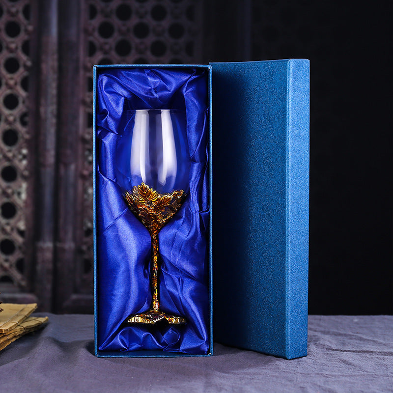 Enamel Red Wine Glass