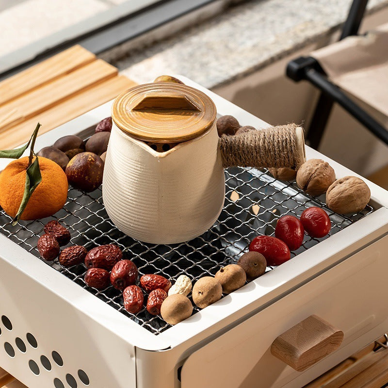 Square Charcoal Barbecue Grill