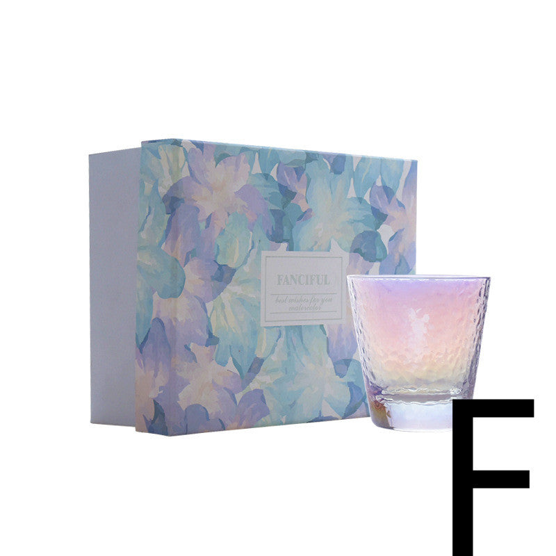 Creative Colorful Hammer Pattern Glass Set