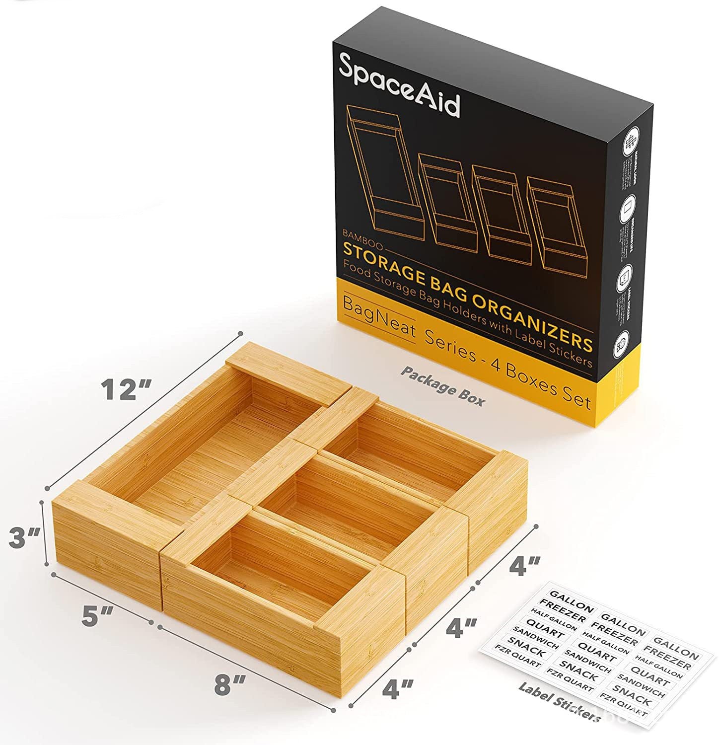 Kitchen Storage Drawer Organizer Box