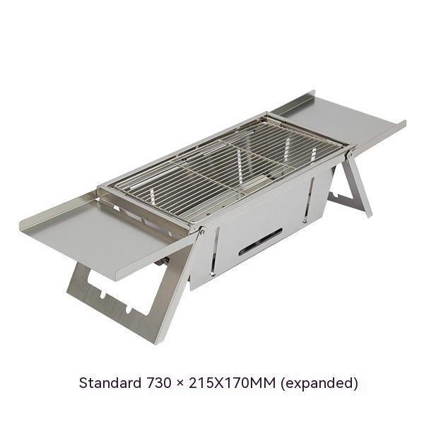 Outdoor Thickened Fold Stainless Steel Barbecue Grill